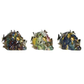 Figurine Décorative DKD Home Decor 15,5 x 10,5 x 11 cm Multicouleur Crâne (3 Unités) de DKD Home Decor, Objets de décoration ...