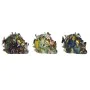 Figura Decorativa DKD Home Decor 15,5 x 10,5 x 11 cm Multicolor Caveira (3 Unidades) de DKD Home Decor, Adornos - Ref: S30432...