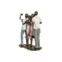 Figurine Décorative DKD Home Decor 18 x 10 x 25 cm Rose Doré Blanc Famille (2 Unités) de DKD Home Decor, Objets de décoration...