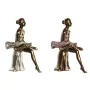 Decorative Figure DKD Home Decor Pink White Ballet Dancer 15 x 10 x 19 cm (2 Units) by DKD Home Decor, Ornaments - Ref: S3043...