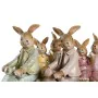 Figurine Décorative DKD Home Decor 17 x 7 x 15,5 cm Rose Lapin Vert (2 Unités) de DKD Home Decor, Objets de décoration - Réf ...