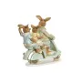 Statua Decorativa DKD Home Decor 17 x 7 x 15,5 cm Rosa Coniglio Verde (2 Unità) di DKD Home Decor, Soprammobili - Rif: S30432...