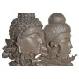 Figurine Décorative DKD Home Decor 23 x 8 x 42 cm Noir Marron Buda Oriental (2 Unités) de DKD Home Decor, Objets de décoratio...