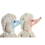 Figurine Décorative DKD Home Decor 18 x 10 x 30,5 cm Scandi Bleu Rose (2 Unités) de DKD Home Decor, Objets de décoration - Ré...