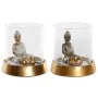 Figura Decorativa DKD Home Decor Prateado Dourado Oriental 16 x 16 x 18 cm (2 Unidades) de DKD Home Decor, Adornos - Ref: S30...