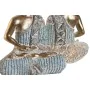 Figurine Décorative DKD Home Decor 18,6 x 9,7 x 27 cm Bleu Buda Turquoise Oriental Décapé (2 Unités) de DKD Home Decor, Objet...