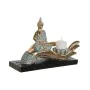 Figurine Décorative DKD Home Decor 25,7 x 8 x 16 cm Bleu Buda Turquoise Oriental Décapé (2 Unités) de DKD Home Decor, Objets ...