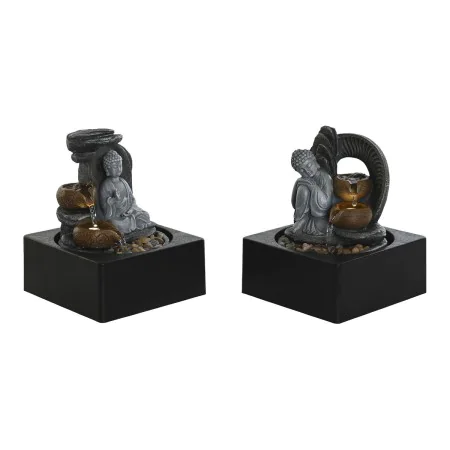 Gartenbrunnen DKD Home Decor Buddha Harz 18 x 18 x 22 cm Orientalisch (2 Stück) von DKD Home Decor, Wasserspeier - Ref: S3043...