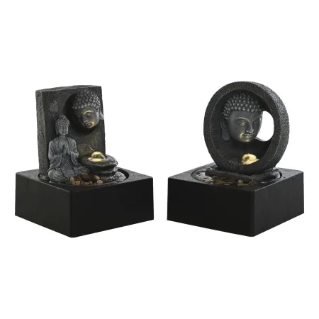 Garden fountain DKD Home Decor Buddha Resin 18 x 18 x 24 cm Oriental (2 Units) by DKD Home Decor, Water Spitters - Ref: S3043...