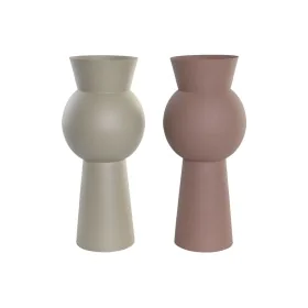 Vase DKD Home Decor Beige Rose Fer 17 x 17 x 40,5 cm (2 Unités) de DKD Home Decor, Vases - Réf : S3043538, Prix : 70,00 €, Re...