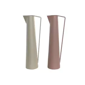 Vase DKD Home Decor 15 x 11 x 45 cm Beige Rosa Eisen (2 Stück) von DKD Home Decor, Vasen - Ref: S3043539, Preis: 51,23 €, Rab...