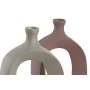 Vase DKD Home Decor 16 x 6 x 24 cm Beige Rose Aluminium (2 Unités) de DKD Home Decor, Vases - Réf : S3043544, Prix : 41,73 €,...