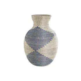 Vaso DKD Home Decor Azzurro Naturale Mediterraneo 31 x 31 x 50 cm di DKD Home Decor, Vasi - Rif: S3043557, Prezzo: 53,34 €, S...