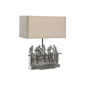 Tischlampe DKD Home Decor 36 x 21,5 x 43 cm Silberfarben Beige Metall Harz 220 V 50 W von DKD Home Decor, Tisch- & Nachttisch...