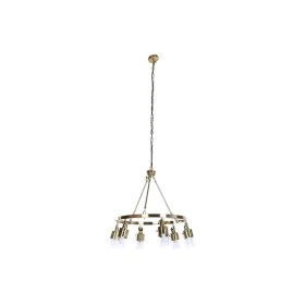 Suspension DKD Home Decor 66 x 66 x 60 cm Verre Doré Métal 40 W de DKD Home Decor, Plafonniers - Réf : S3043649, Prix : 200,8...