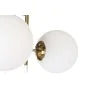 Suspension DKD Home Decor 64 x 64 x 64 cm Verre Doré Métal Blanc 50 W de DKD Home Decor, Plafonniers - Réf : S3043652, Prix :...