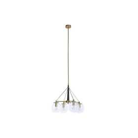 Candeeiro de teto DKD Home Decor 50 x 50 x 144 cm Cristal Dourado Metal 50 W de DKD Home Decor, Iluminação de teto interior -...