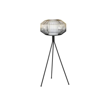 Lampadaire DKD Home Decor Noir Doré Fer 50 W 220 V 39 x 39 x 103 cm de DKD Home Decor, Lampadaires - Réf : S3043692, Prix : 7...