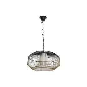 Suspension DKD Home Decor 42 x 42 x 23 cm Noir Doré Fer 50 W de DKD Home Decor, Plafonniers - Réf : S3043693, Prix : 65,10 €,...