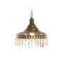 Lampadario DKD Home Decor 37 x 37 x 38 cm Dorato Metallo Multicolore 50 W di DKD Home Decor, Plafoniere - Rif: S3043696, Prez...