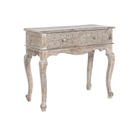 Hall Table with 2 Drawers DKD Home Decor White Brown Mango wood 91 x 42 x 81 cm by DKD Home Decor, Tables - Ref: S3043749, Pr...