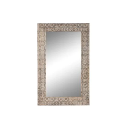 Wall mirror DKD Home Decor Brown Natural Crystal Mango wood Indian Man 76,5 x 3 x 122 cm by DKD Home Decor, Wall-Mounted Mirr...