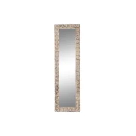 Espelho de parede DKD Home Decor 44 x 3 x 150 cm Cristal Castanho Branco Madeira de mangueira Índio Madeira MDF Decapé de DKD...