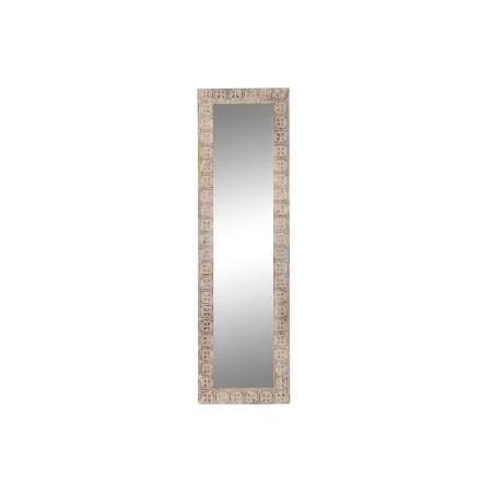 Wall mirror DKD Home Decor 44 x 3 x 150 cm Crystal Brown White Mango wood Indian Man MDF Wood Stripped by DKD Home Decor, Wal...