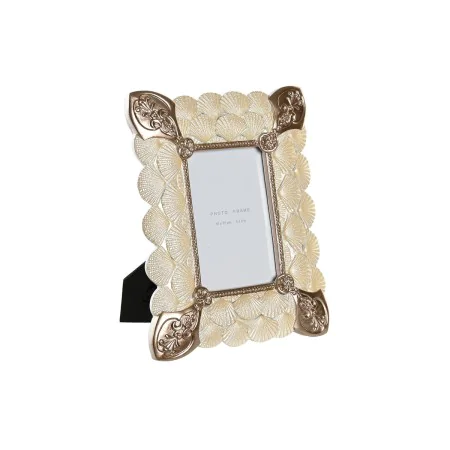 Marco de Fotos DKD Home Decor 20,4 x 2,5 x 26 cm Cobre Blanco Resina Romántico de DKD Home Decor, Marcos de pared y mesa - Re...