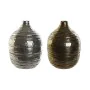 Vase DKD Home Decor 20 x 20 x 28,5 cm Silberfarben Gold Aluminium Moderne (2 Stück) von DKD Home Decor, Vasen - Ref: S3043820...