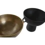 Vaso DKD Home Decor 34 x 28 x 26 cm Preto Dourado Alumínio Moderno (2 Unidades) de DKD Home Decor, Jarrões - Ref: S3043827, P...