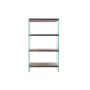 Scaffale DKD Home Decor Marrone scuro Cristallo Legno di noce Legno MDF 80 x 40 x 150 cm (1) di DKD Home Decor, Unità di mens...