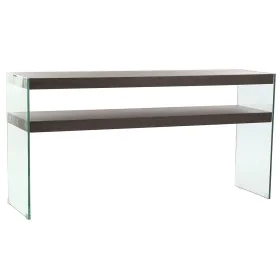 Console DKD Home Decor Brown Transparent Crystal Walnut MDF Wood 160 x 45 x 80 cm by DKD Home Decor, Tables - Ref: S3043964, ...