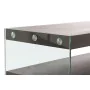 Console DKD Home Decor Castanho Transparente Cristal Nogueira Madeira MDF 160 x 45 x 80 cm de DKD Home Decor, Jogos de móveis...