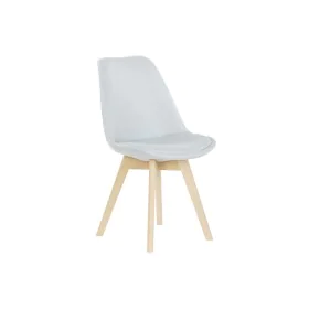 Chaise DKD Home Decor 48 x 56 x 83 cm Mousse Beige Bleu Hêtre de DKD Home Decor, Chaises - Réf : S3043985, Prix : 59,07 €, Re...