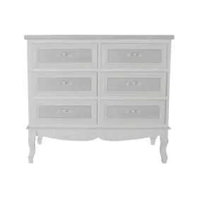 Cómoda DKD Home Decor 100 x 40 x 87 cm Madeira Branco Romântico Madeira MDF de DKD Home Decor, Cómodas e camiseiros - Ref: S3...