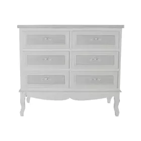 Chest of drawers DKD Home Decor 100 x 40 x 87 cm Wood White Romantic MDF Wood by DKD Home Decor, Chest of Drawers - Ref: S304...