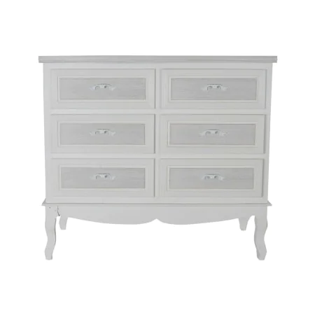 Caisson à Tiroirs DKD Home Decor 100 x 40 x 87 cm Bois Blanc Romantique Bois MDF de DKD Home Decor, Commodes - Réf : S3043992...