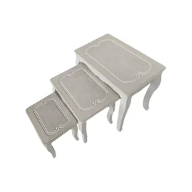 Set of 3 tables DKD Home Decor White 53 x 35 x 47 cm by DKD Home Decor, Tables - Ref: S3043998, Price: 109,89 €, Discount: %