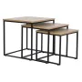 Juego de 3 mesas DKD Home Decor Negro Metal 45 x 45 x 45 cm Madera MDF de DKD Home Decor, Mesas - Ref: S3044018, Precio: 81,3...