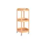 Organizador Multiusos DKD Home Decor Bambu Aço inoxidável 43,6 x 43,6 x 90,5 cm de DKD Home Decor, Prateleiras e estantes - R...