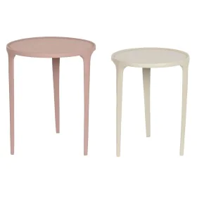 Set of 2 tables DKD Home Decor Beige Pink 40 x 40 x 50 cm by DKD Home Decor, Tables - Ref: S3044052, Price: 194,39 €, Discoun...