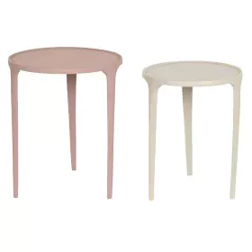 Set of 2 tables DKD Home Decor Beige Pink 40 x 40 x 50 cm by DKD Home Decor, Tables - Ref: S3044052, Price: 194,39 €, Discoun...