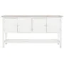 Buffet DKD Home Decor Blanc Sapin Bois MDF 160 x 40 x 86 cm de DKD Home Decor, Buffets, crédences et vaisseliers - Réf : S304...