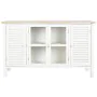 Buffet DKD Home Decor Blanc Sapin Bois MDF 130 x 40 x 80 cm de DKD Home Decor, Buffets, crédences et vaisseliers - Réf : S304...