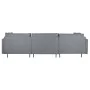 Canapé chaise longue DKD Home Decor Gris Métal Moderne 276 x 152,5 x 84 cm de DKD Home Decor, Canapés et divans - Réf : S3044...