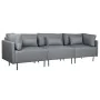 Canapé chaise longue DKD Home Decor Gris Métal Moderne 276 x 152,5 x 84 cm de DKD Home Decor, Canapés et divans - Réf : S3044...