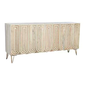 Buffet DKD Home Decor 160 x 38 x 75 cm Doré Bois Blanc Marron Clair de DKD Home Decor, Buffets, crédences et vaisseliers - Ré...