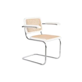 Floor chair DKD Home Decor White Silver Natural 65,5 x 62 x 79 cm by DKD Home Decor, Chairs - Ref: S3044140, Price: 161,09 €,...