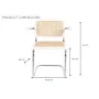 Chaise au sol DKD Home Decor Blanc Argenté Naturel 65,5 x 62 x 79 cm de DKD Home Decor, Chaises - Réf : S3044140, Prix : 144,...